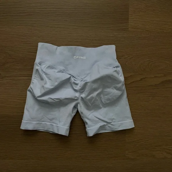 Women's Light Blue Dfyne Impact Shorts - Picture 4 of 5
